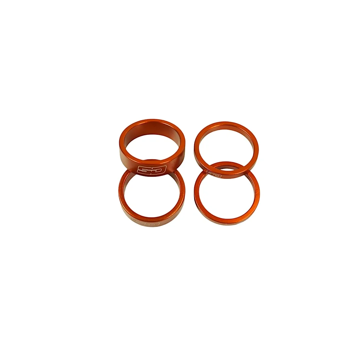 SD Stem Spacer Kit 2x 5 mm + 2x 10 mm Orange